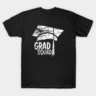 Distressed look Grad Squad, Graduation ceremony design T-Shirt